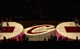 The Very Awesome Cleveland Cavaliers PreGame Court Projection
