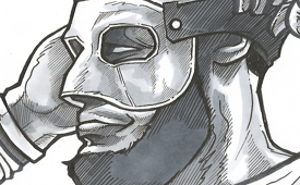 LeBron James 'Masked Scoring Machine' Art