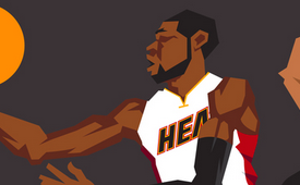 Miami Heat 'The Champs' Caricature Art