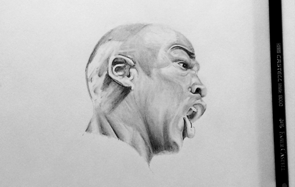 Michael Jordan 'Flipshot' Drawing
