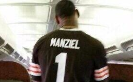 LeBron James Copped a Johnny Manziel Browns Jersey
