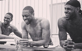 Dwyane Wade Posts Photo In Support Of Teammates On Instagram