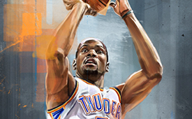 Kevin Durant 'MVP' Digital Painting