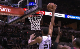 Tim Duncan Turns Back Time With a Putback Slam