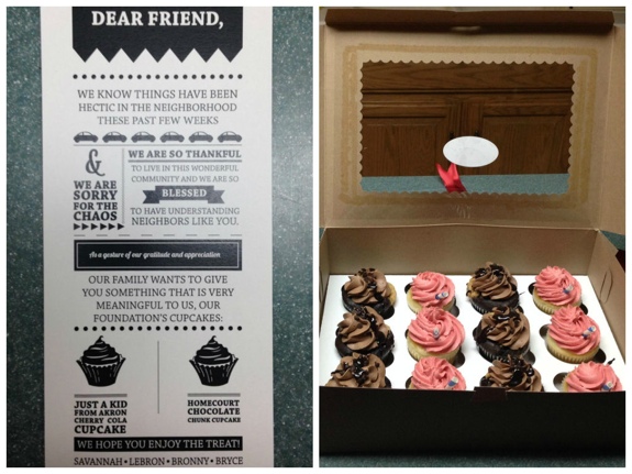 LeBron James Apologizes With Cupcakes to Neighbors