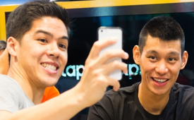 Jeremy Lin Meets With Fans At Westfield Mall In Culver City