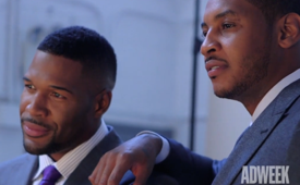 Michael Strahan Interviews Carmelo Anthony For Adweek