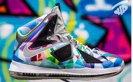 Nike LeBron X 'Shattered Prism' Customs