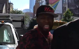 50 Cent Becomes Carmelo Anthony Security For a Minute
