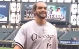 Joakim Noah Throws Out Two First Pitches at White Sox Game