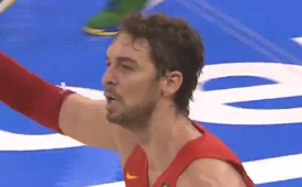 Pau Gasol Leads Spain Past Brazil With a Huge Game