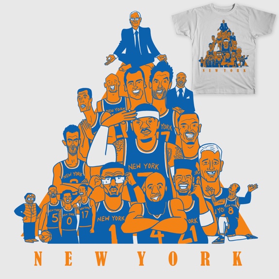 Knicks 'Zen Master's Triangle' Tee