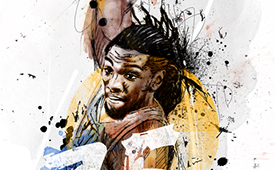 Kenneth Faried 'Blurred Lines' Illustration