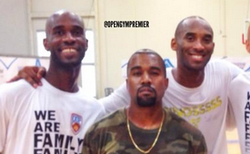 Kobe Bryant Balls With Kanye West In Orange County