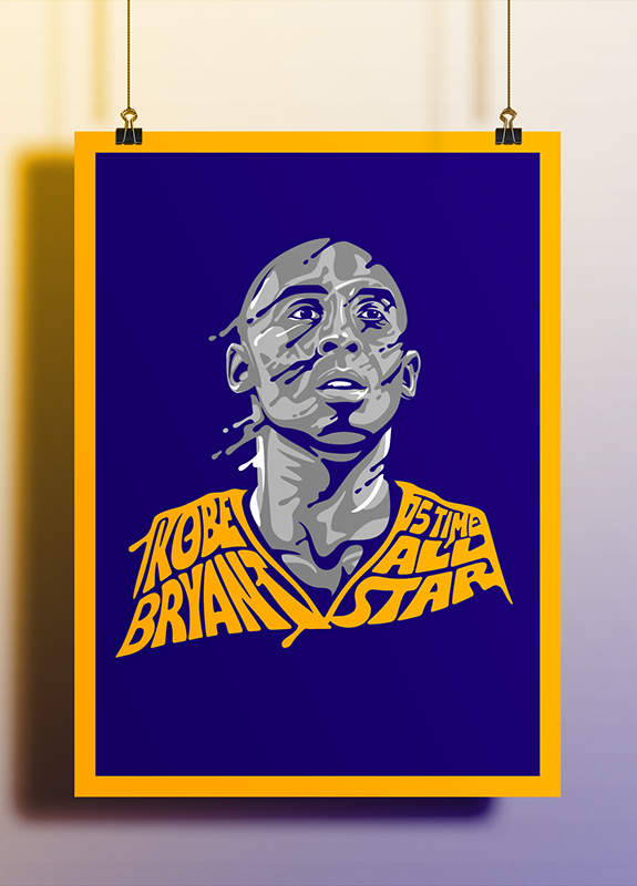 Kobe Bryant and LeBron James 'Sweat It Out' Illustrations