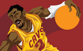 Kyrie Irving 'Crossover' Caricature Art