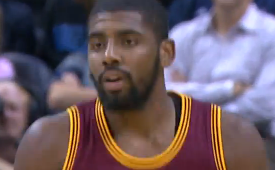 Kyrie Irving Finds Kevin Love With Between the Legs Dime