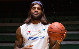 LeBron James Is Flo From Progessive For Falloween