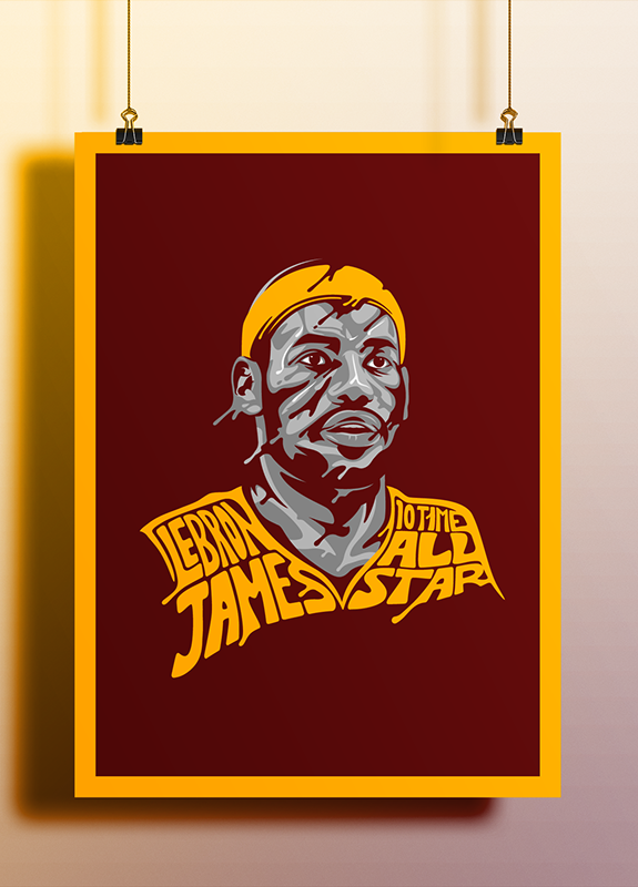 Kobe Bryant and LeBron James 'Sweat It Out' Illustrations