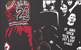Michael Jordan 'It's Over' Illustration