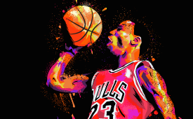 Michael Jordan 'Never Quit' Illustration