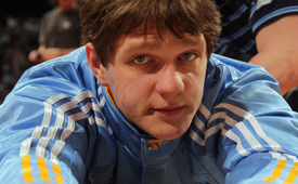 Timofey Mozgov Blocks a Kevin Durant Dunk