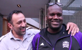 Vlade Divac and Shaquille O'Neal Enjoy Flop Jokes