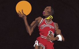 BlockNation Michael Jordan ‘1985 Slam Dunk Contest’ Caricature Tee