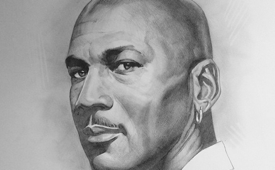 Michael Jordan Pencil Sketch