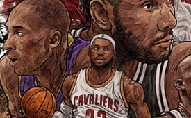 22 NBA Stars Collage Illustration