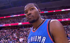 Kevin Durant Punched a Poster Dunk on Marcin Gortat