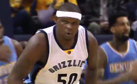 Zach Randolph Goes Double-Double on Nuggets