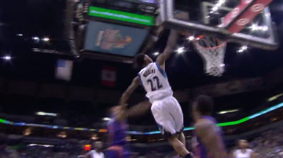 Andrew Wiggins Skies For a Hammer Dunk