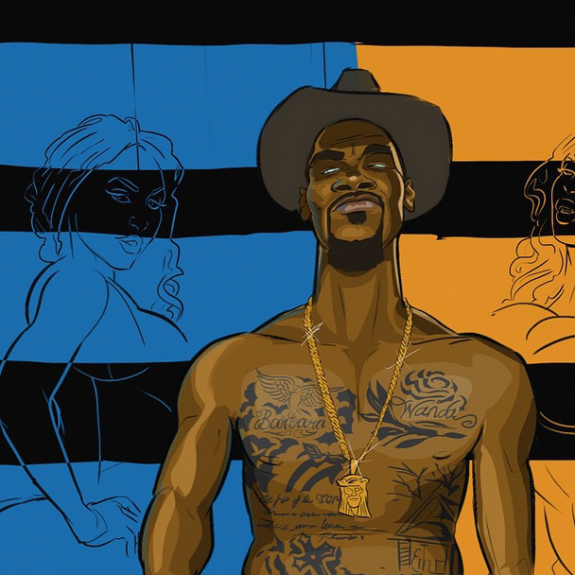 Kevin Durant 'KD Cowboy' Illustration