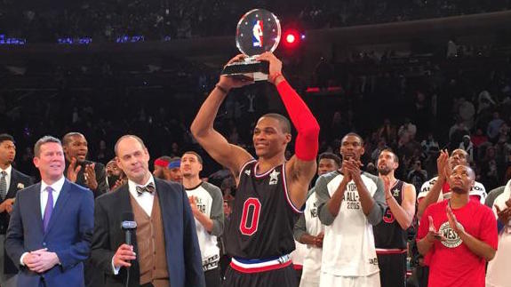 Russell Westbrook Named 2015 NBA All-Star Game MVP
