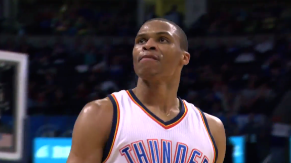 Russell Westbrook Drops 34 and 10 on Mavs