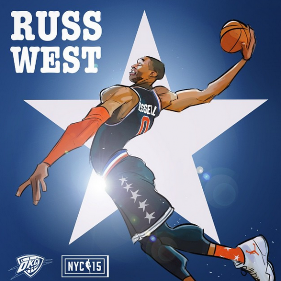 Russell Westbrook '2015 All-Star MVP' Illustration