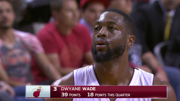 Dwyane Wade Drops 40 on the Pistons