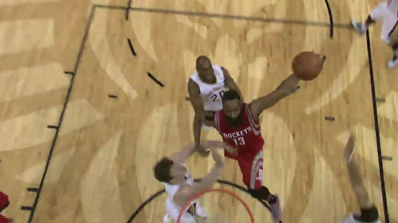 James Harden Puts Three Pelicans On a Poster