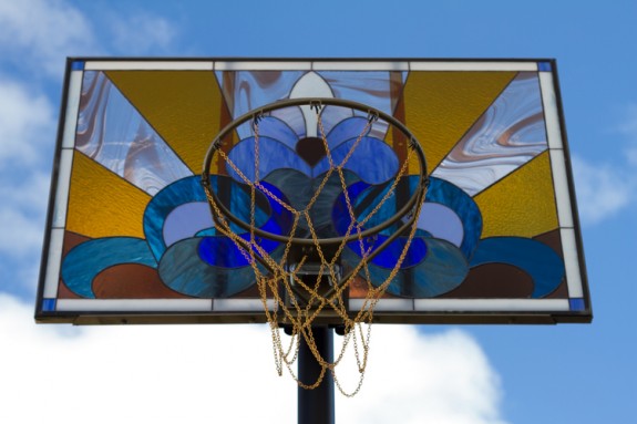 Stained Glass 'Literally Balling' Backboards