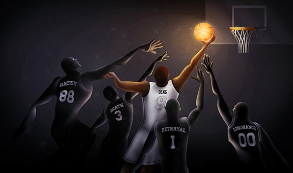 Luol Deng 'Path of Righteousness' Illustration
