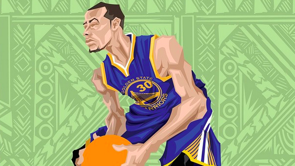 Stephen Curry ‘2015 NBA All-Star’ Caricature Art