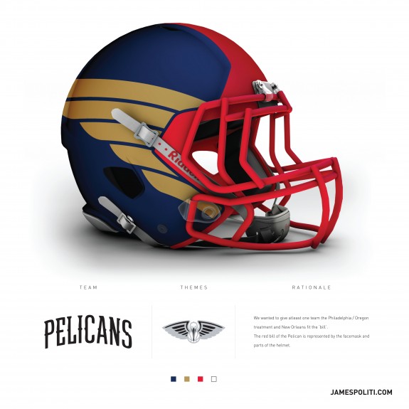 NBA Logos Reimagined on NFL Helmets