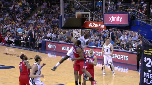 Jeff Green Dunks All Over Seraphin