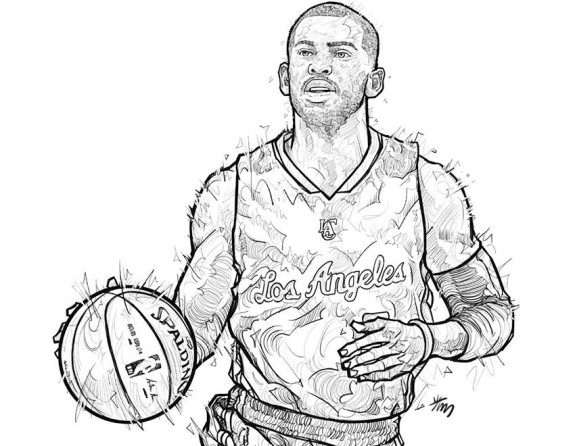 Chris Paul 'Clippers Captain' Illustration