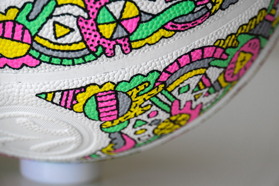 Hand Painted Basketball For Nike Town London