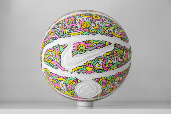Hand Painted Basketball For Nike Town London