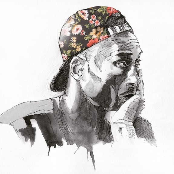 Kobe Bryant 'Cool Contemplation' Sketch