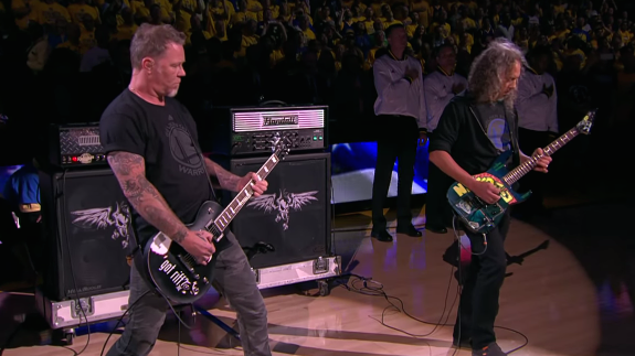 Metallica Performs National Anthem Before Game 5