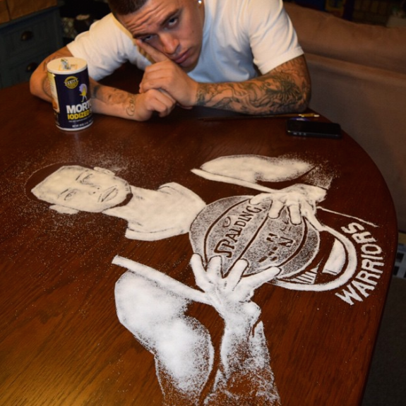 Stephen Curry Salt Art